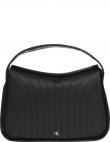 CALVIN KLEIN JEANS plecu soma sievietēm, Melna, Rib shoulderbag