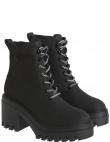 CALVIN KLEIN JEANS zābaki sievietēm, Melna, Chunky heeled zip boot