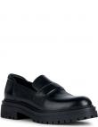 GEOX kurpes sievietēm, Melna, Iridea loafers