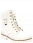REMONTE zābaki sievietēm, Balta, Ladies mid height boots