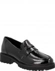 REMONTE loafer stila apavi sievietēm, Melna, Ladies shoes