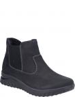 RIEKER zābaki sievietēm, Melna, Ladies mid height boots