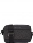 TOMMY HILFIGER plecu soma vīriešiem, Melna, Monogram reporter
