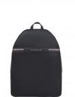 TOMMY HILFIGER mugursoma vīriešiem, Melna, Corp texture dome backpack