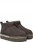 TOMMY JEANS sieviešu zābaki ar apsildi, Pelēka, Flatform boot