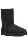 UGG apsildāmi zābaki sievietēm, Melna, Classic short II warm boots