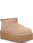 UGG apsildāmi zābaki sievietēm, Krēmīga/Smilšu, Classic ultra mini warm boots