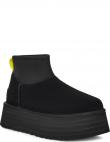 UGG apsildāmi zābaki sievietēm, Melna, Classic mini dipper warm boots