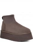 UGG apsildāmi zābaki sievietēm, Pelēka, Classic mini dipper warm boots