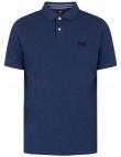 SUPERDRY vīriešu zils kokvilnas krekls CLASSIC PIQUE POLO