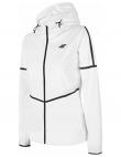 Sieviešu balta sporta jaka ar kapuci SFD003 4F