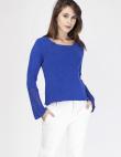 MKM zilas krāsas sieviešu džemperis