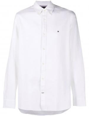 TOMMY HILFIGER vīriešu balts krekls ar garām piedurknēm