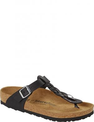 BIRKENSTOCK sieviešu melnas čības  Gizeh Braided Slippers