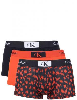 CALVIN KLEIN UW vīriešu melnas apakšbikses Low rise trunk, 3 gab.