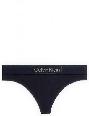 CALVIN KLEIN UW sieviešu zilas apakšbikses Thong