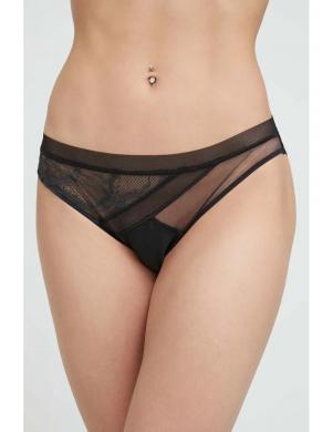 CALVIN KLEIN UW sieviešu melnas peldkostīma apakšbikses Bikini