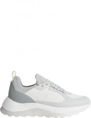 CALVIN KLEIN sieviešu pelēki ikdienas apavi Knit runner dynamic shoe