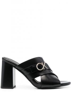 CALVIN KLEIN sieviešu melnas sandales  X SLIDE SANDAL 85 W/HW