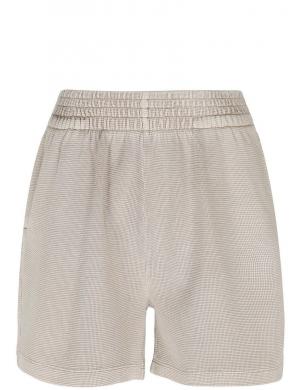 CALVIN KLEIN Jeans sieviešu gaiši šorti Waffle loose shorts