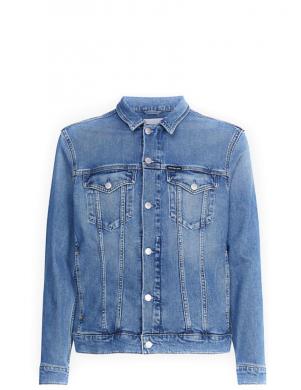 CALVIN KLEIN Jeans vīriešu zila džinsa jaka Modern essential denim jacket