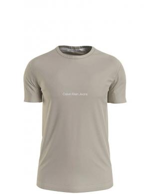 CALVIN KLEIN Jeans vīriešu gaišs T-krekls Institutional tee