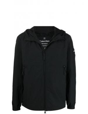 CALVIN KLEIN vīriešu melna blūze Crinkle nylon  blouson w. hood