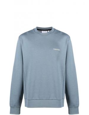 CALVIN KLEIN vīriešu pelēks džemperis Micro logo repreve sweatshirt