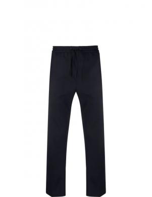 CALVIN KLEIN vīriešu zilas ikdienas bikses Bi-stretch comfort wool jogger