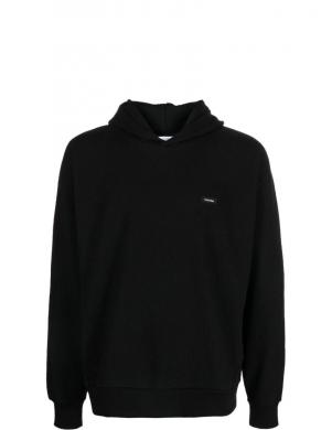 CALVIN KLEIN vīriešu melna blūze Ottoman comfort hoodie