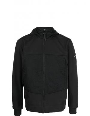 CALVIN KLEIN vīriešu melna jaka Mix media heavy crinkle jacket