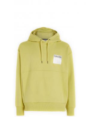 CALVIN KLEIN vīriešu dzeltena blūze Elementa photo back comf hoodie