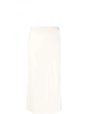 CALVIN KLEIN sieviešu gaiši svārki Recycled cdc bias cut midi skirt