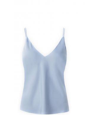 CALVIN KLEIN sieviešu zila blūze ar lencēm Recycled cdc cami top