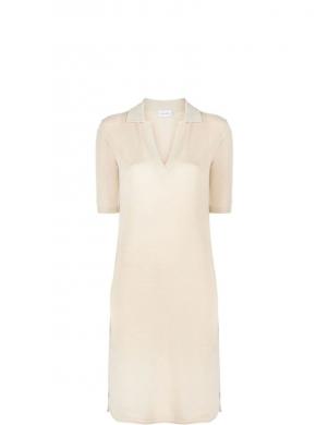 CALVIN KLEIN sieviešu gaiša kleita Lyocell blend polo dress 