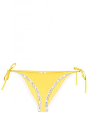 CALVIN KLEIN UW sieviešu dzeltenas apakšbikses String side tie