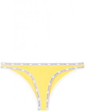 CALVIN KLEIN UW sieviešu dzeltenas peldkostīma apakšbikses Bikini swim