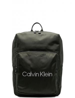 CALVIN KLEIN vīriešu zaļa mugursoma MUST T SQUARED CAMPUS BP RTW