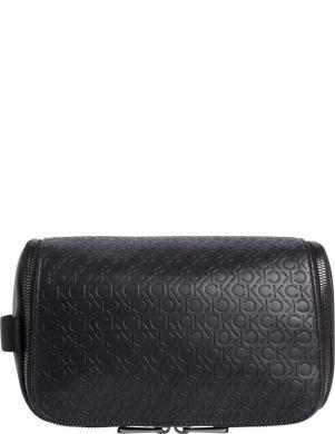 CALVIN KLEIN vīriešu melna kosmētikas soma Must mono washbag hanger