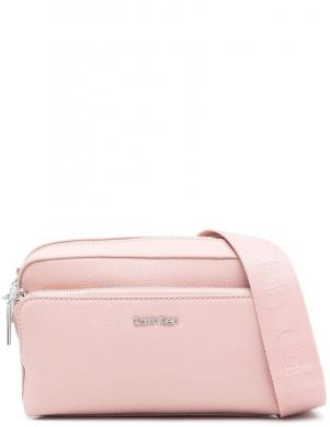 CALVIN KLEIN sieviešu rozā soma pār plecu Must camera bag