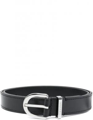 CALVIN KLEIN sieviešu melna josta MUST METAL LOOP RND BELT 25MM