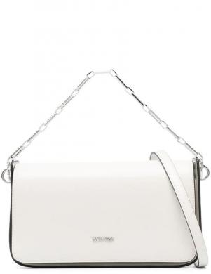 CALVIN KLEIN sieviešu gaiša soma pār plecu ARCHIVAL CHAIN SHOULDER BAG