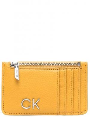 CALVIN KLEIN sieviešu zelta krāsas maks RE-LOCARDHOLDER W/ZIP PBL