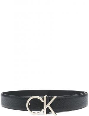 CALVIN KLEIN sieviešu melna josta RE-LOLOGO BELT 30MM PBL