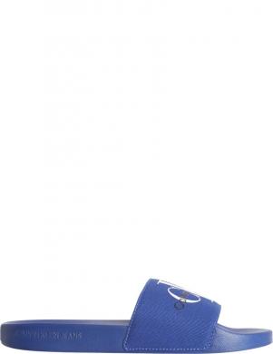 CALVIN KLEIN JEANS vīriešu zilas čības Slide monogram