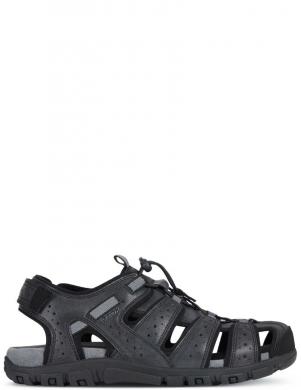 GEOX vīriešu melnas sandales SANDALS STRADA