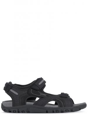GEOX vīriešu melnas sandales SANDALS STRADA