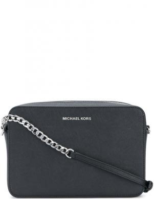 MICHAEL KORS sieviešu melna soma pār plecu LG crossbody