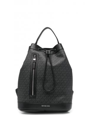 MICHAEL KORS vīriešu melna mugursoma Hudson logo backpack