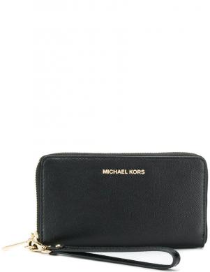 MICHAEL KORS sieviešu melns maks Large phone case wallet